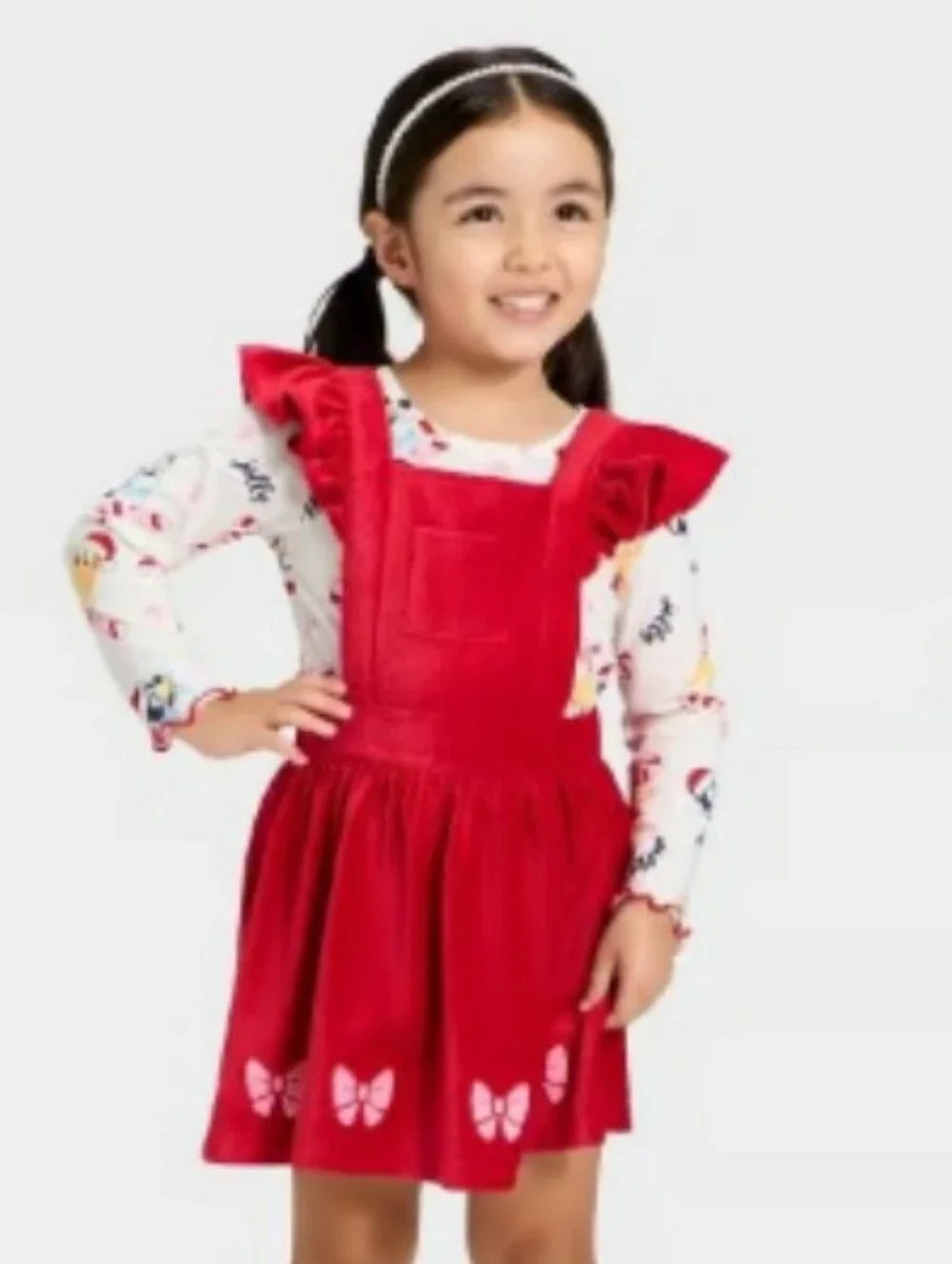 Girls Bluey 2pc Corduroy Dress